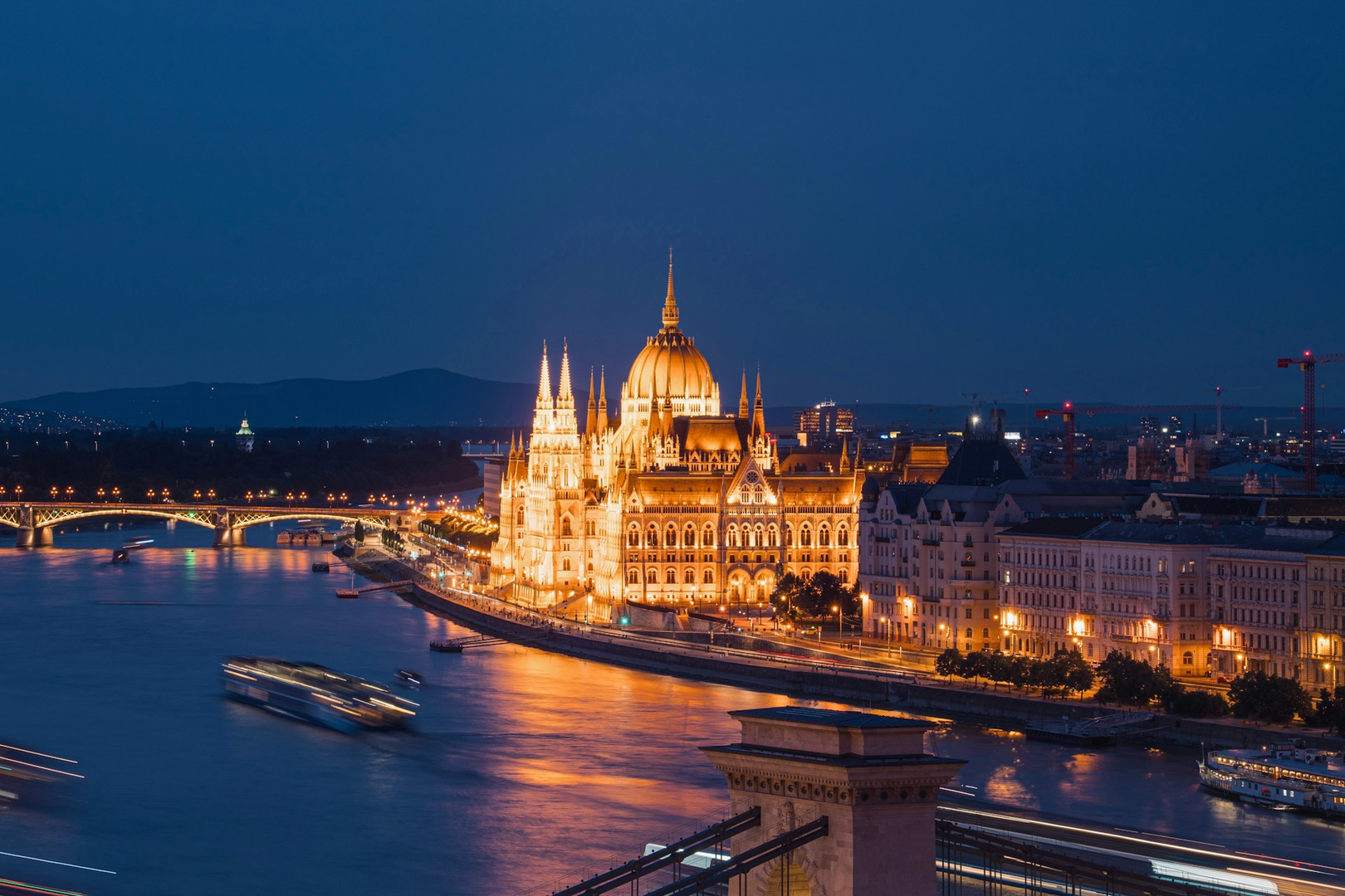 Budapest Parliament at night