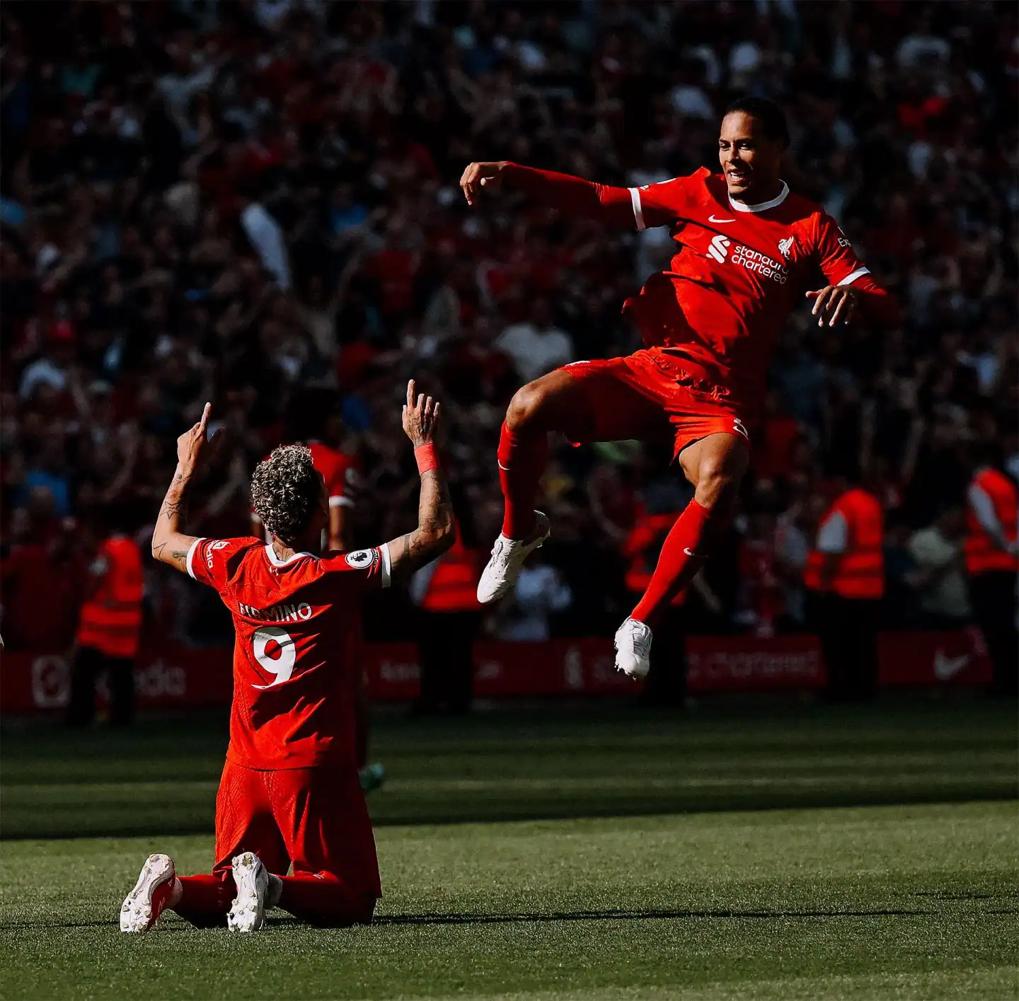Liverpool FC players in their official kit