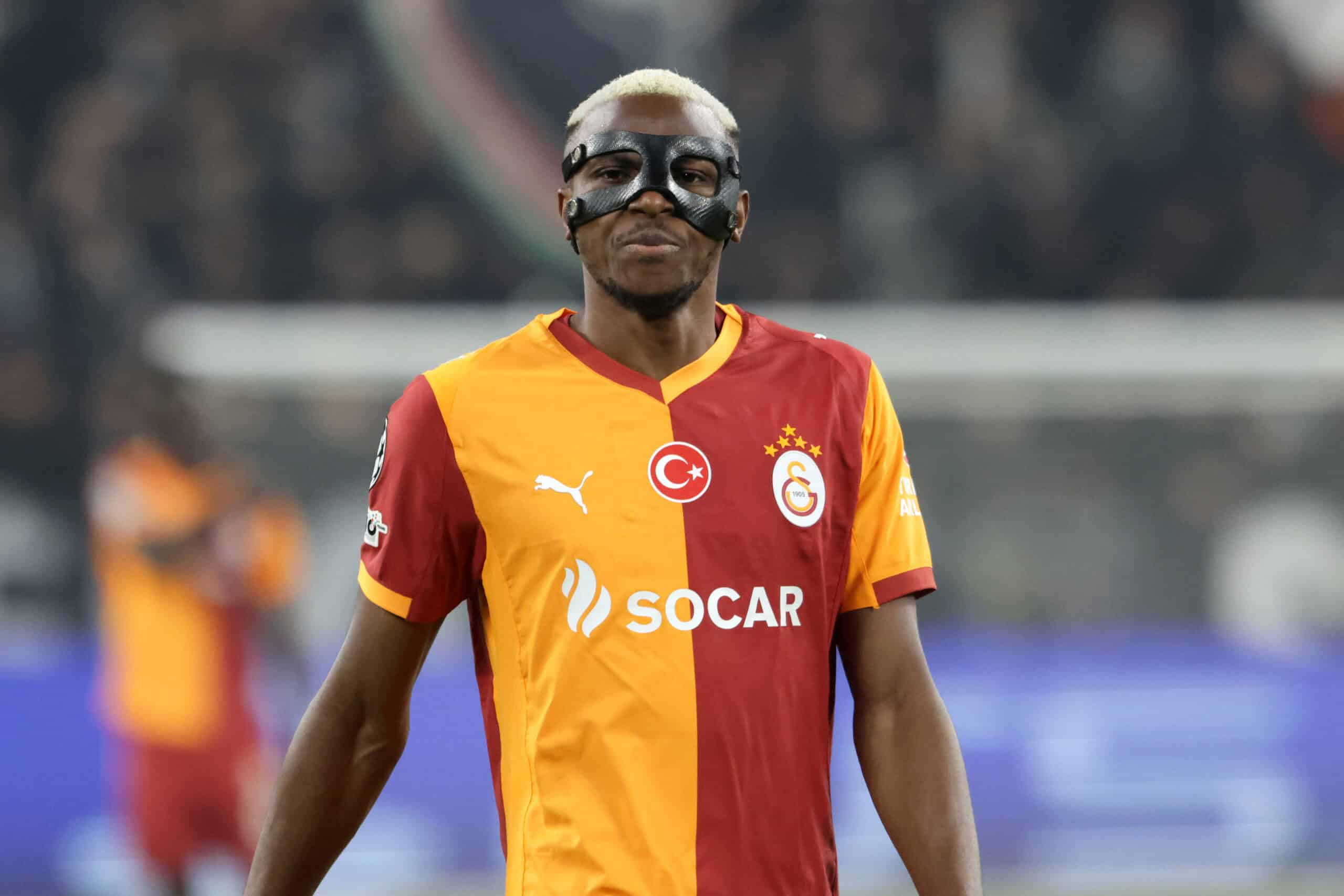 Victor Osimhen in action for Galatasaray in the Champions League