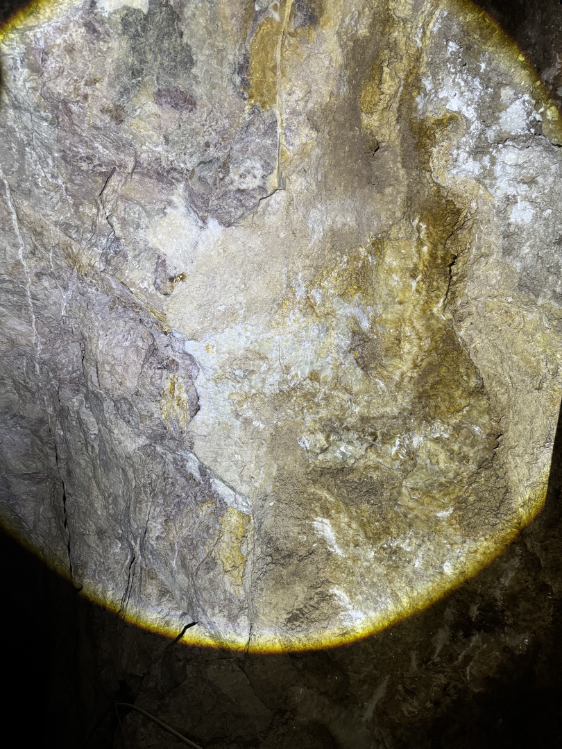 Light pooling on ancient stone