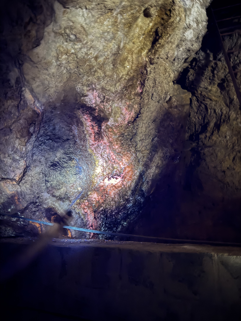 The mine begins to glow