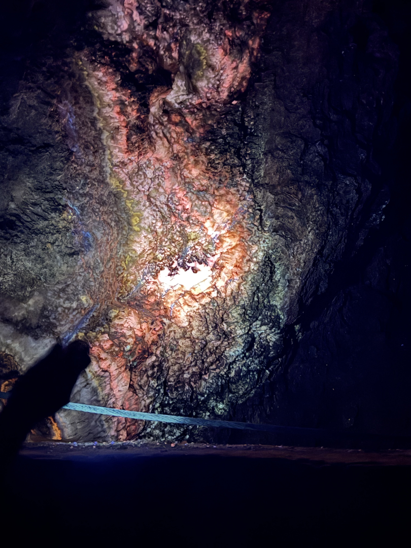 Crystals flaring in ultraviolet