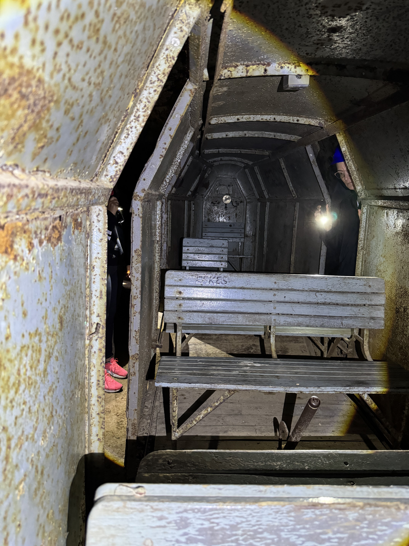 Iron and rust, frozen mid-shift