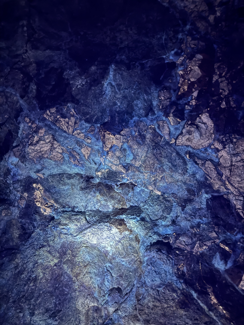 The mine begins to glow