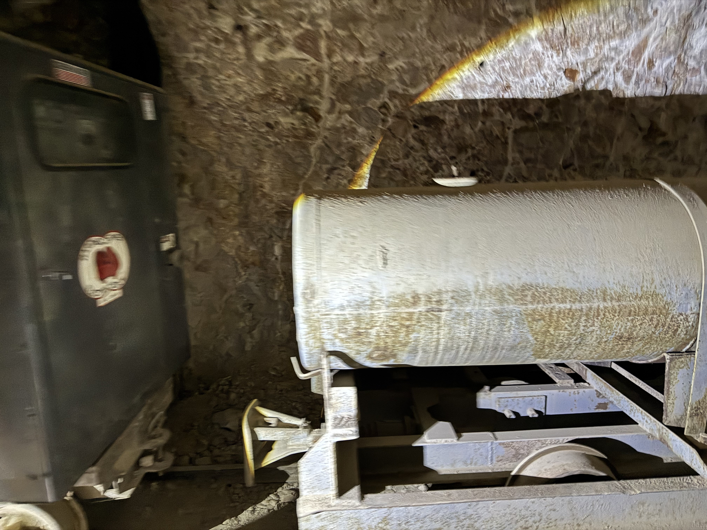 Equipment left where the work ended