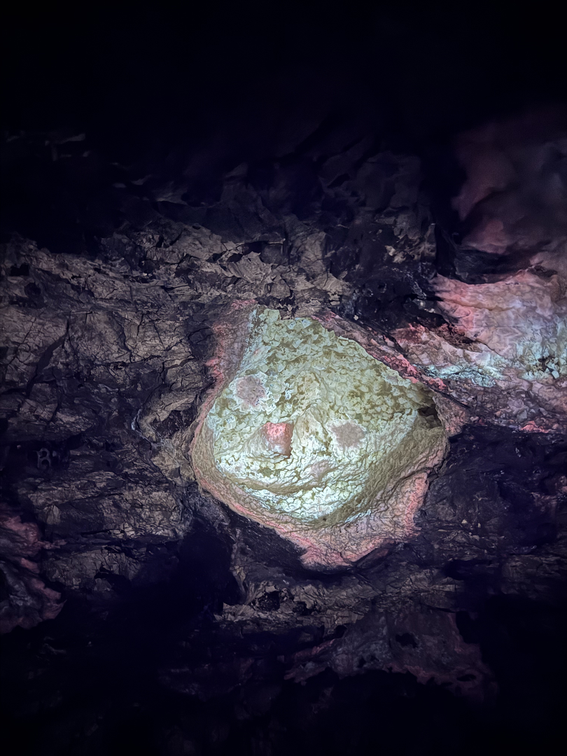 The mine begins to glow