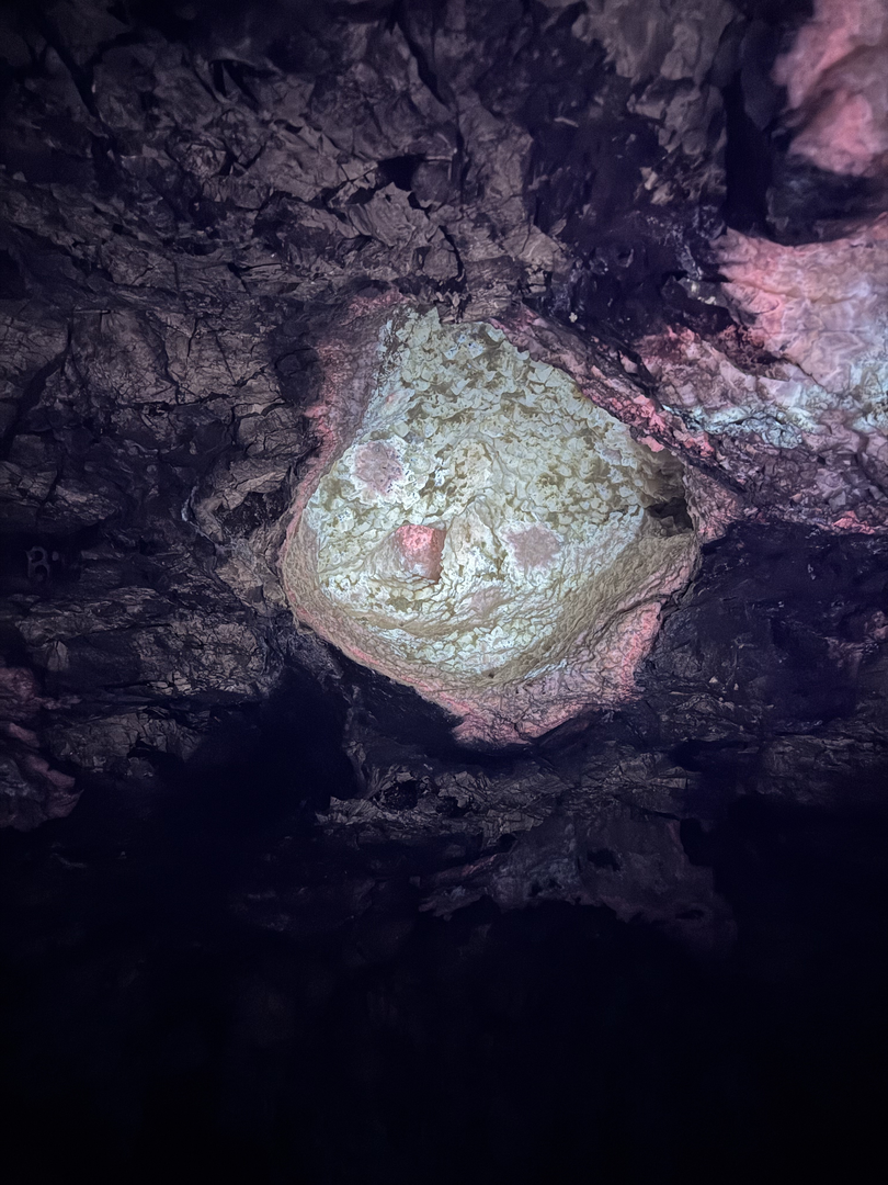 Crystals flaring in ultraviolet