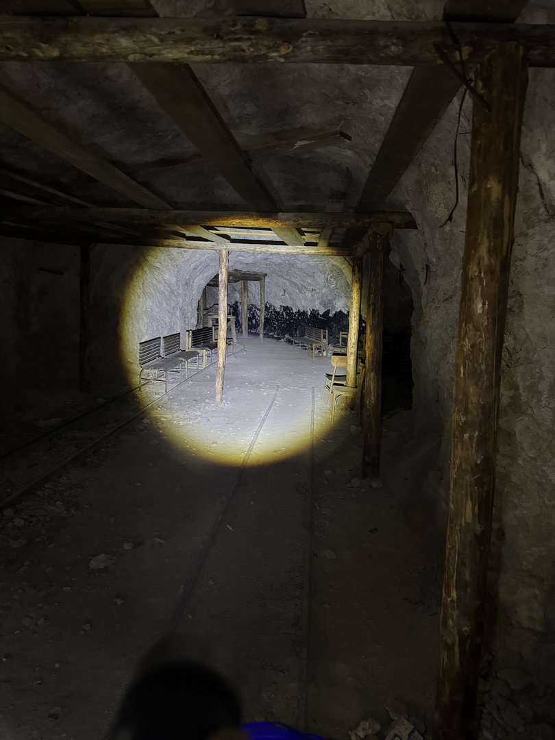 The long view down a worked corridor