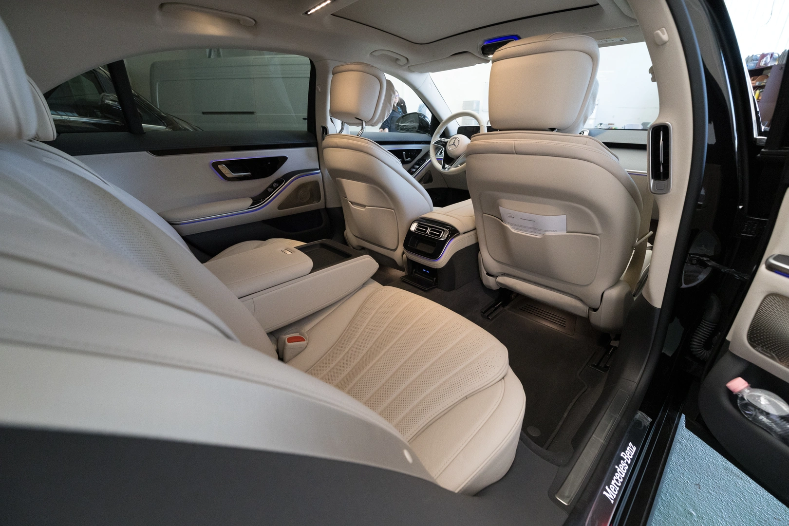 Mercedes-Benz S-Class — composed comfort in the rear.