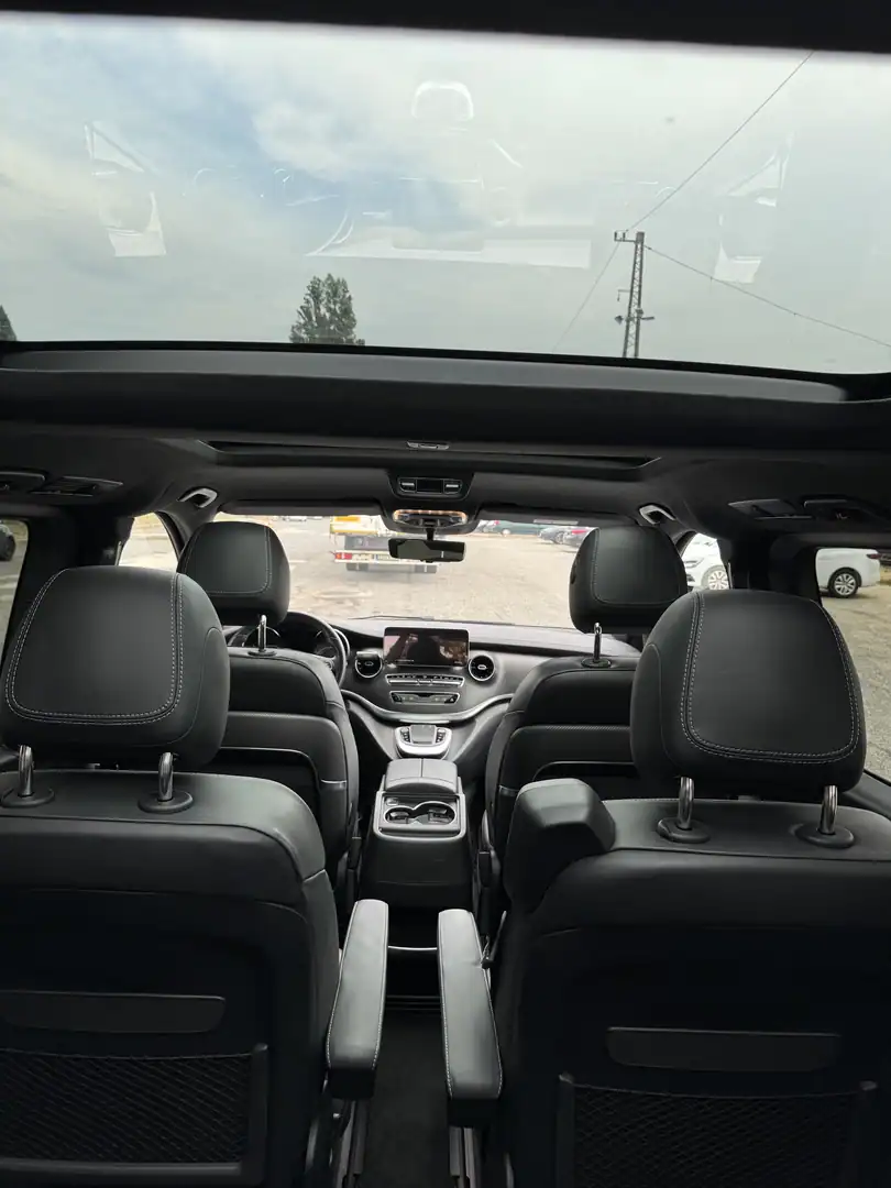 Interior of a Mercedes V-Class minivan for Budapest airport transfers
