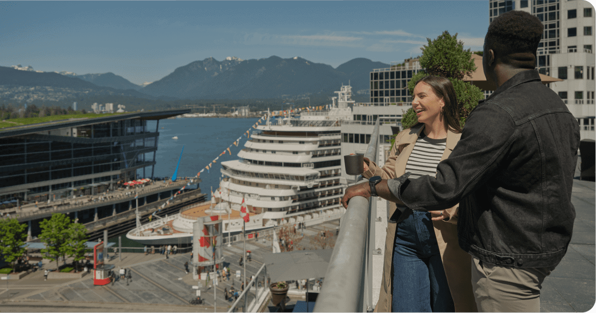 Tourists enjoying private Vancouver sightseeing tour with city views