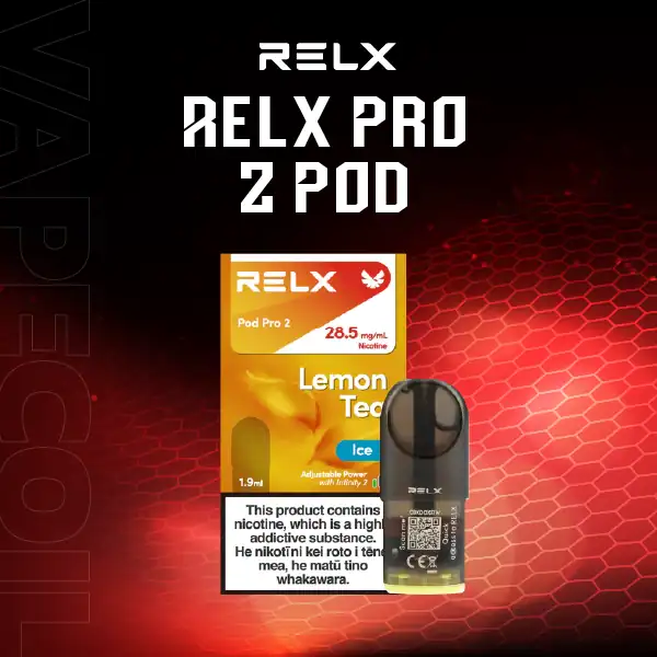 หัว relx pro2 กลิ่นชาเลมอน รสชาติเปรี้ยวอมหวาน