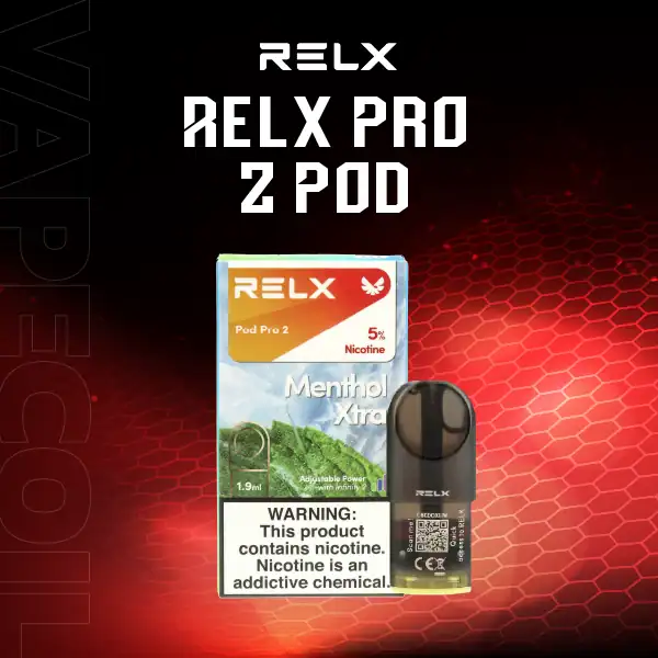 หัว relx pro2 กลิ่นเมนทอลเข้มข้น รสชาติเย็นชื่นใจ