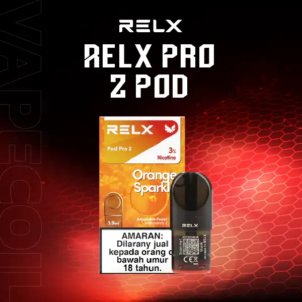 หัว relx pro2 กลิ่นน้ำอัดลมกลิ่นส้ม รสชาติหวาน หอม