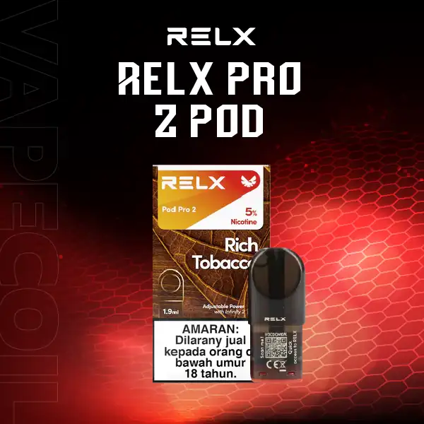 หัว relx pro2 กลิ่นรสยาสูบเข้มข้น