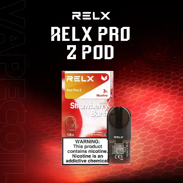 หัว relx pro2 กลิ่นสตรอว์เบอร์รี่ รสชาติหวาน หอม สดชื่น