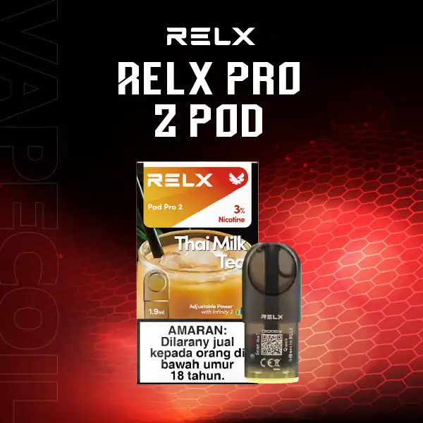 หัว relx pro2 กลิ่นชานมไทย รสชาติหวาน หอม มัน