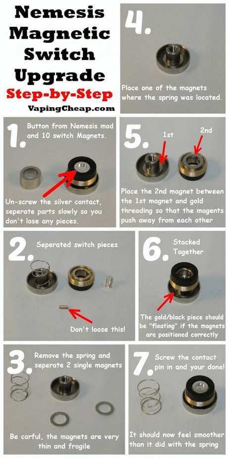 Nemesis Magnetic Switch Upgrade instructions