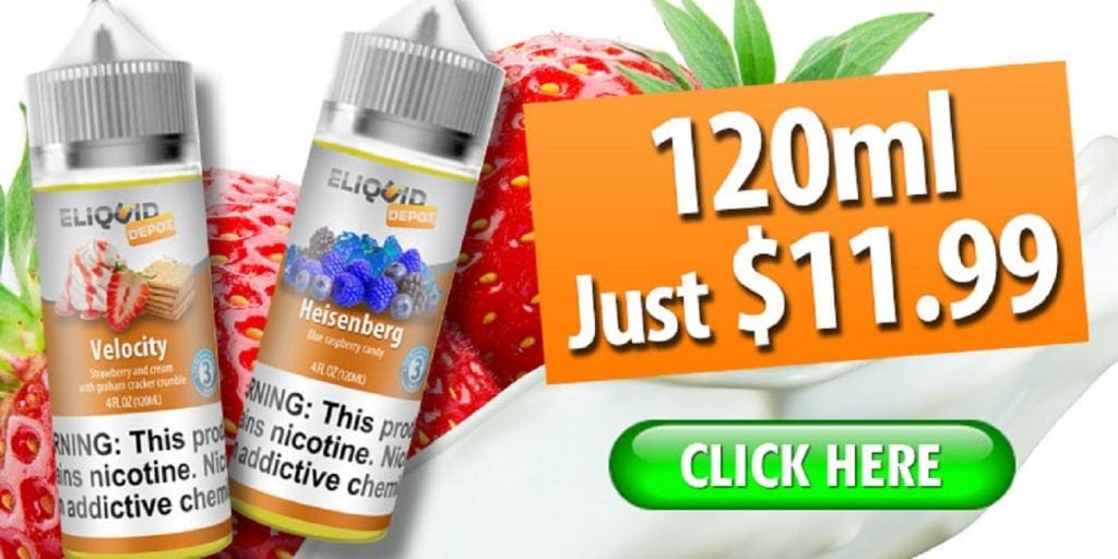 E liquid Depot Sale 120ml 11.99 ELiquid Depot Sale! 120ml Only $11.99