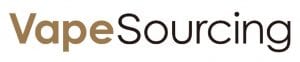 Vape Sourcing logo featuring modern typography and a clean design, representing a leading online vape store and shop for 2026.