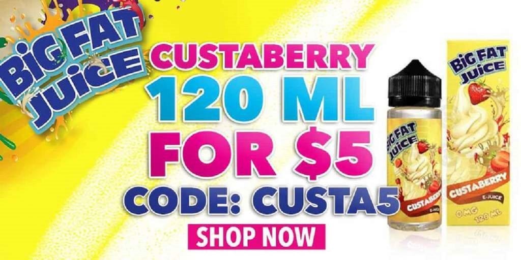 Big Fat Juice Custaberry Big Fat Juice Custaberry 120ml $5.00