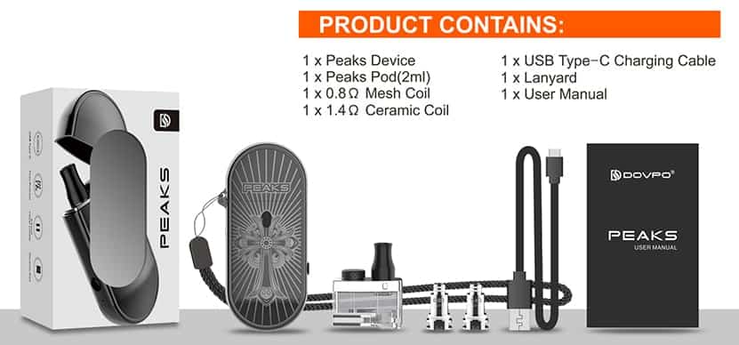 Dovpo Peaks Pod Kit Dovpo Peaks Pod System Kit $18.06