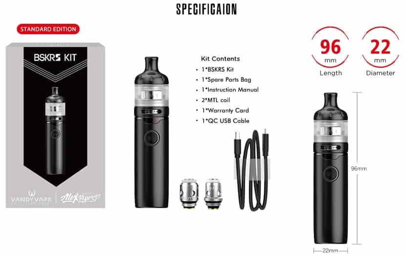 Vandy Vape Berserker S Vandy Vape Berserker S Kit $15.97