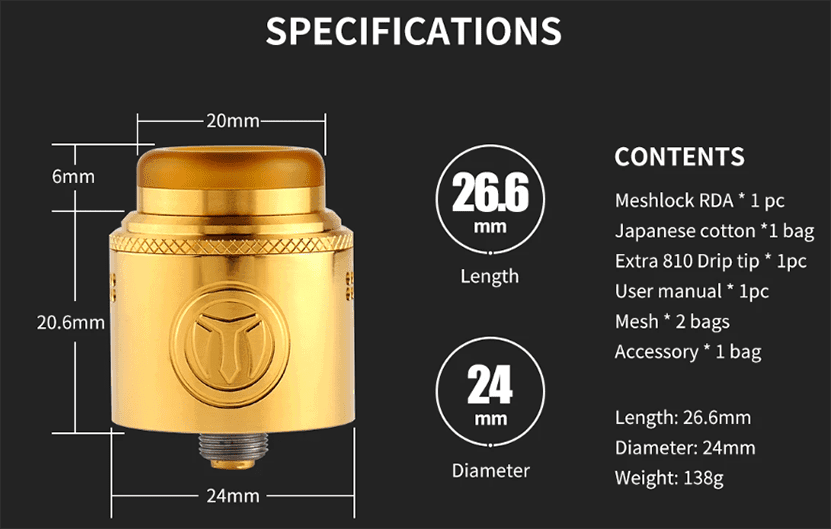 Yachtvape Meshlock Yachtvape Meshlock RDA $29.99