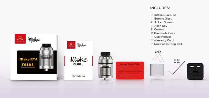 Augvape Intake Dual RTA Tank Augvape Intake Dual RTA $11.09