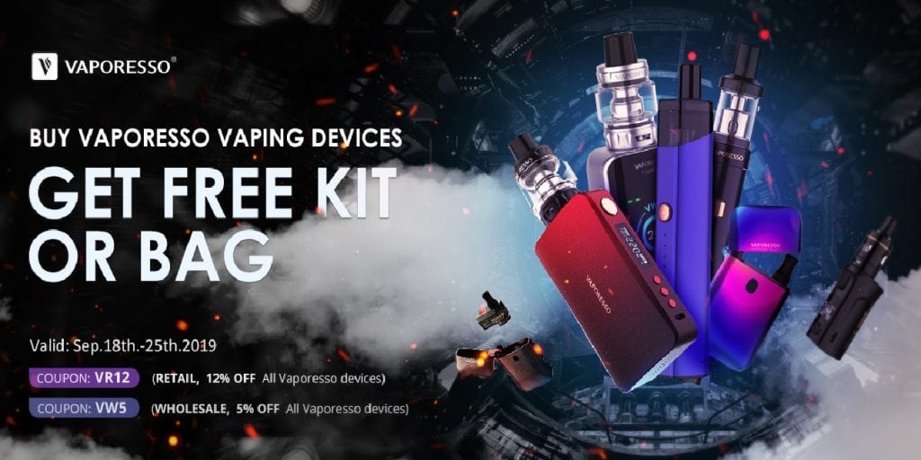 Ave40 Vaporesso Sale Sept 2019 Ave40 Vaporesso Sale! Extra 12% Off + FS!