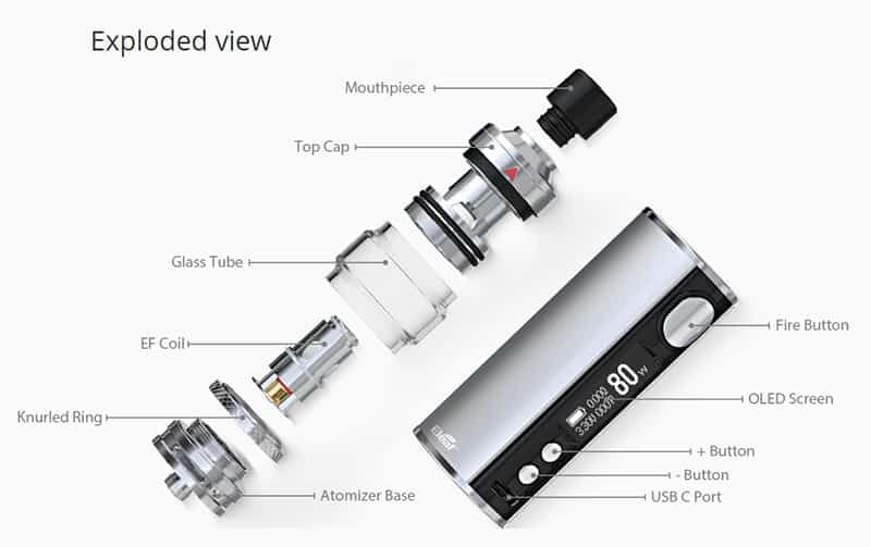 Eleaf iStick T80 Vape Kit Eleaf iStick T80 Kit $31.39