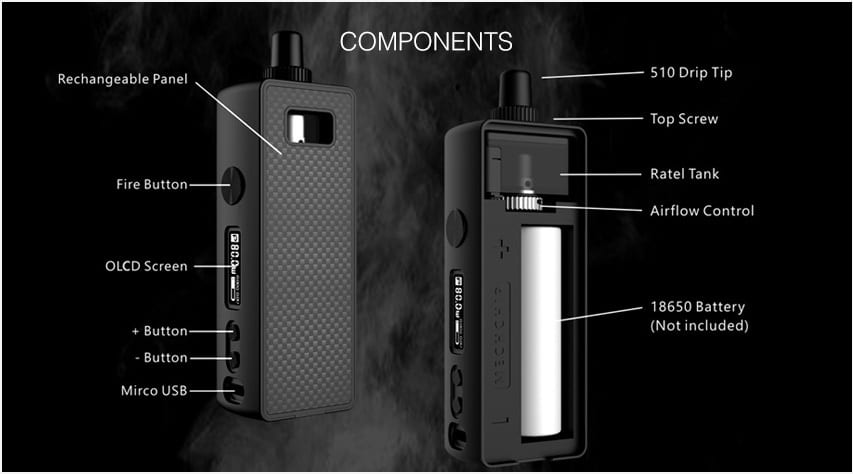 Mechlyfe Ratel AIO Kit Mechlyfe Ratel Rebuildable Pod System $43.34 + FS