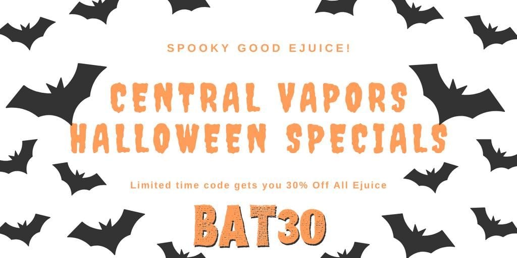 Central Vapors Halloween Sale 2019 Spooky Good Ejuice, 30% Off!