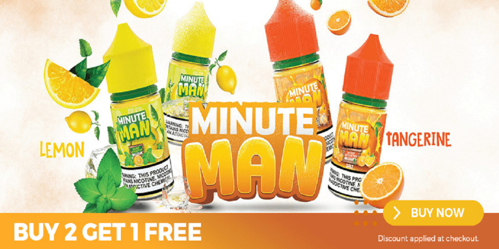 Minute Man EJuice Minute Man EJuice Sale! B2G1 Free!