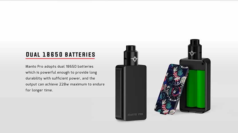 Rincoe Manto Pro 228w Kit Rincoe Manto Pro Mod $17.85 | 228w Kit $22.69