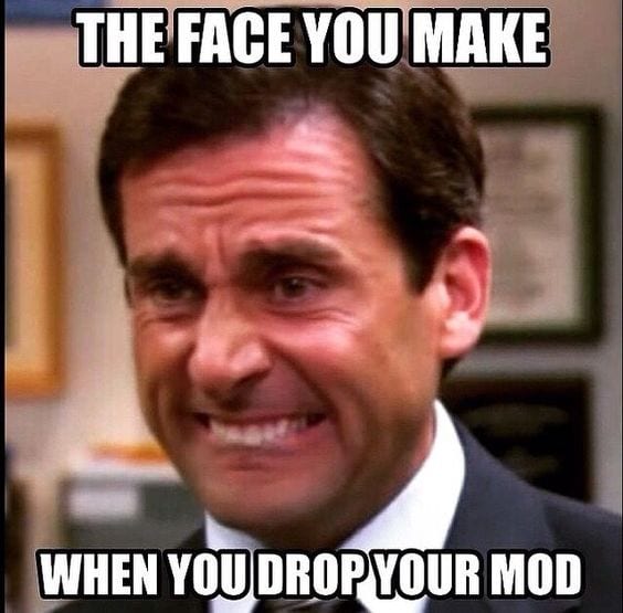 My mod is on the floor...