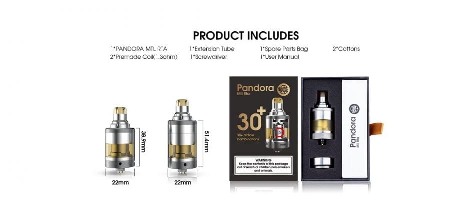 Yachtvape Pandora RTA scaled Yachtvape Pandora MTL RTA $22.99