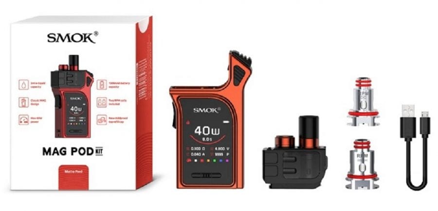 Smok Mag 40w Pod System Kit scaled Smok Mag Pod System Kit $17.96 (USA)