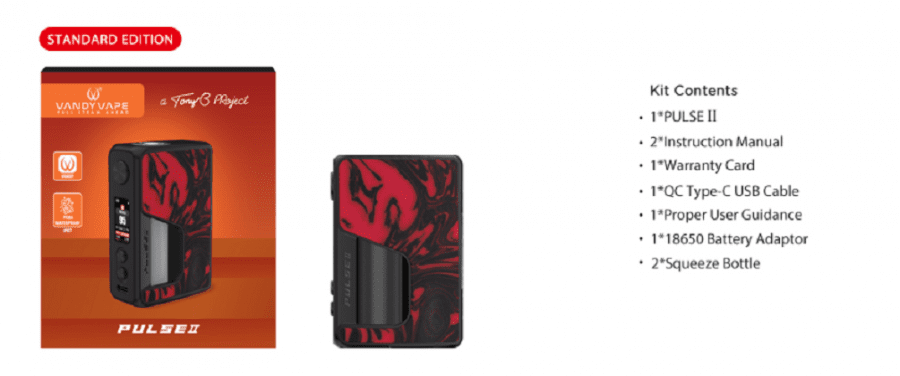 Vandy Vape Pulse V2 BF Mod Vandy Vape Pulse V2 Mod $37.99