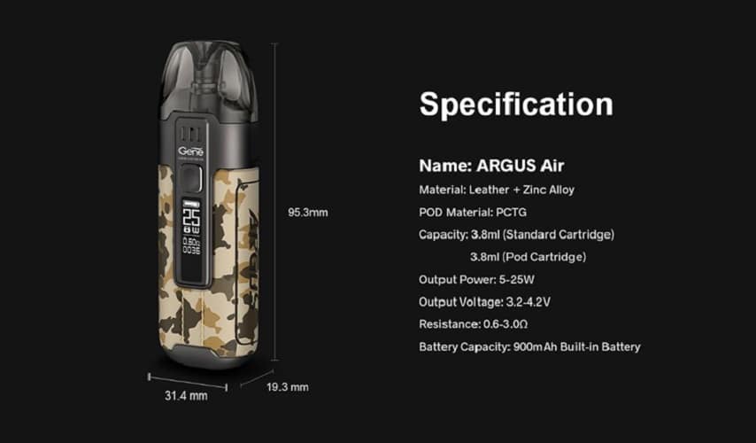 VooPoo Argus Air Pod System VooPoo Argus Air Pod System $19.49 (USA)