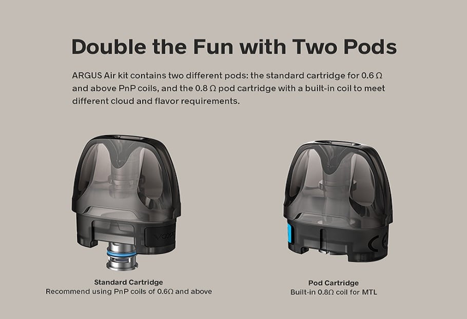 VooPoo Argus Air Vape Pod Kit VooPoo Argus Air Pod System $19.49 (USA)