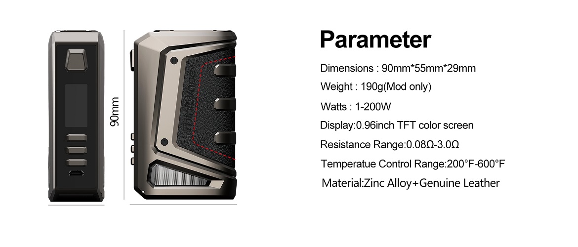 Think VApe Auxo DNA250C Box Mod Think Vape Auxo DNA250C Mod $129.99