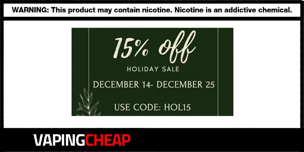 Eciggity Christmas Sale 2020 Eciggity Holiday Sale! Extra 15% Off Site-Wide