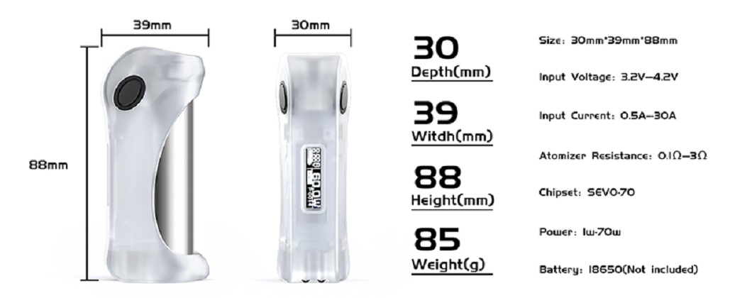 Ultroner Alieno 70w Mod Ultroner Alieno Box Mod $24.00