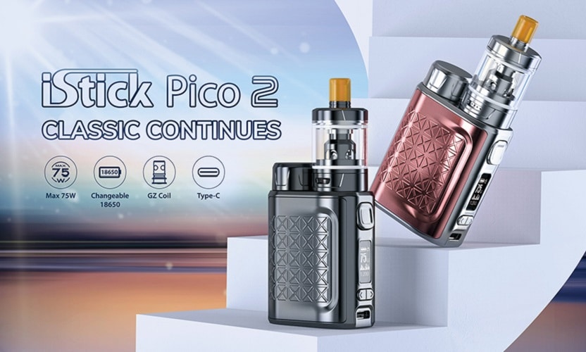 Eleaf iStick Pico 2 75w Mod Eleaf iStick Pico 2 Mod $23.08 | 75w Kit $42.94