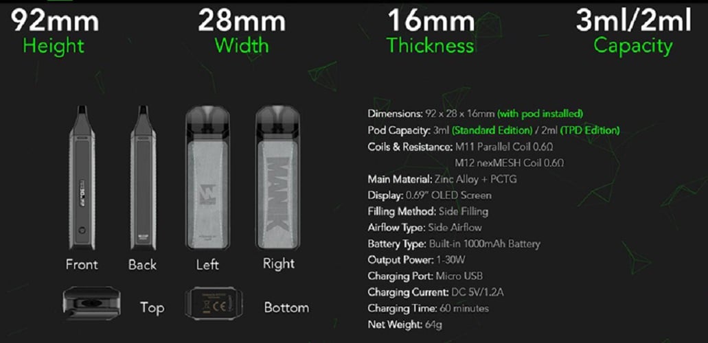 Wotofo Manik Mini Pod Mod Kit Wotofo Manik Mini Pod Kit $11.65