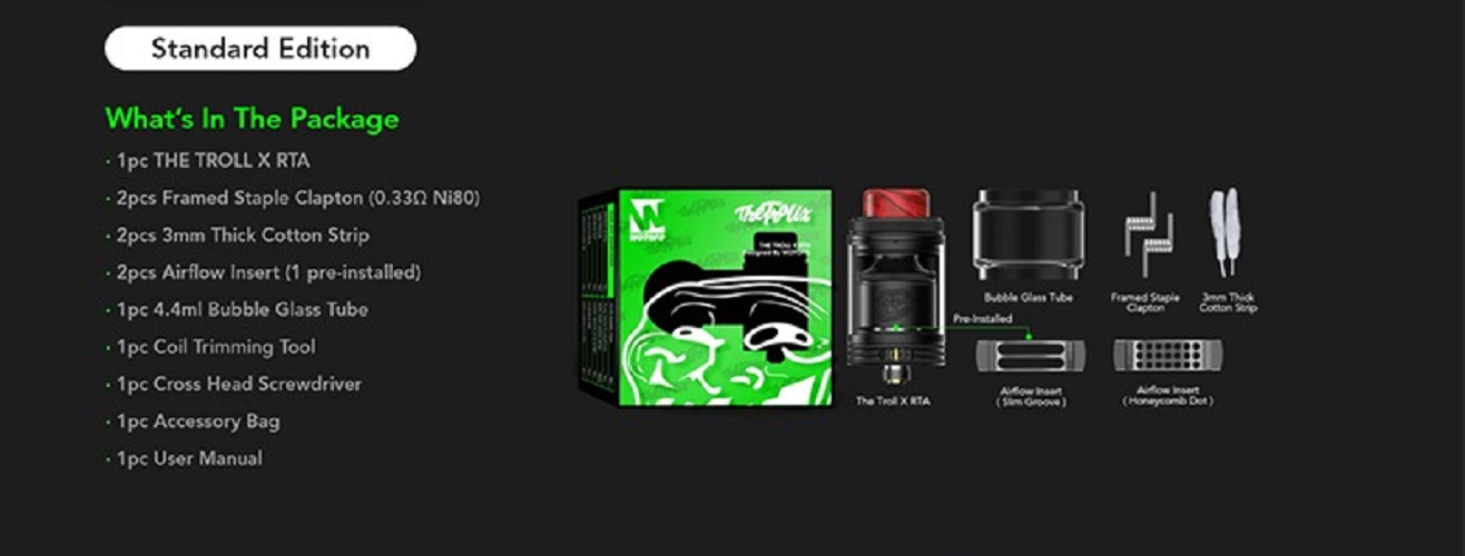 Wotofo Troll X RTA 24mm Wotofo Troll X RTA $14.09