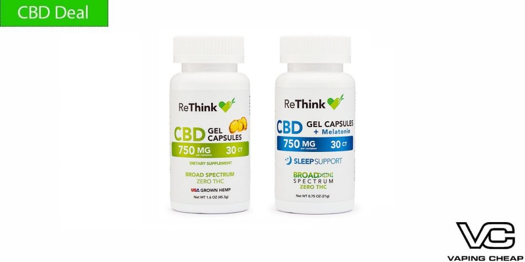 CBD Rethink Gel Capsules 750mg