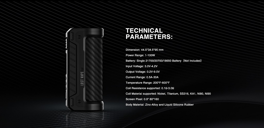 Lost Vape Hyperion DNA 100C Box Mod Lost Vape Hyperion DNA100C Mod $101.99 (USA)