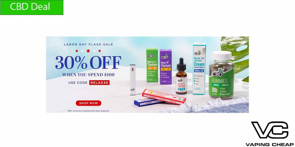 CBDfx Labor Day Flash Sale